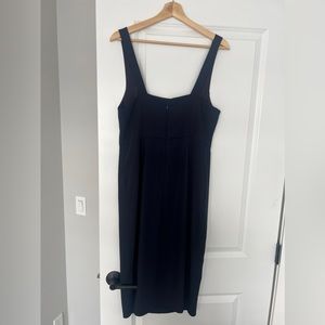 Aritzia Babaton MIDI Dress with Slit Size 10 Color: Navy Blue